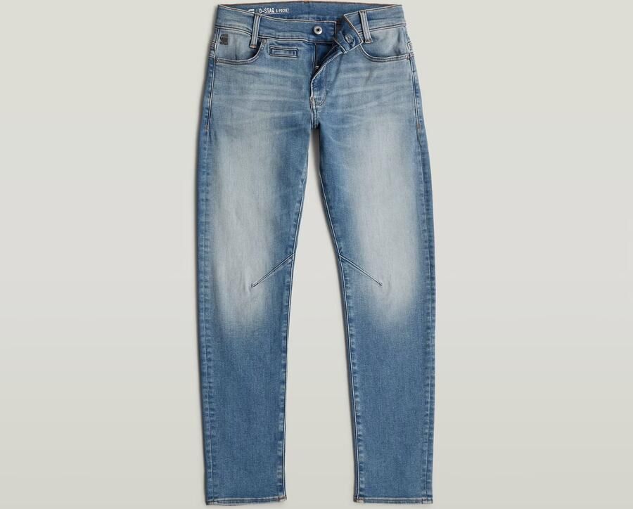 G-Star Raw D-STAQ regular fit jeans medium aged Blauw Jongens Stretchdenim 152 - Foto 7