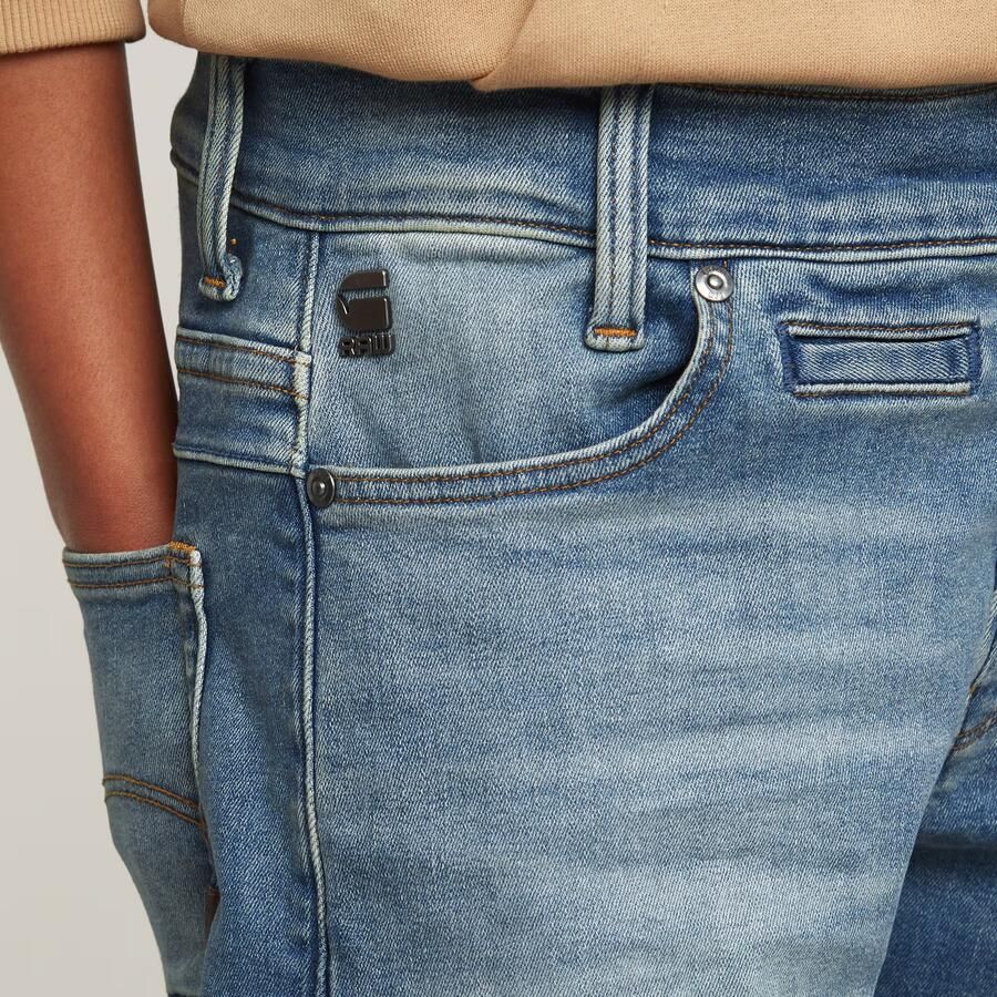 G-Star Raw D-STAQ regular fit jeans medium aged Blauw Jongens Stretchdenim 152 - Foto 2