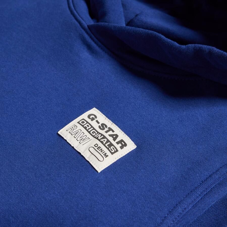 G-Star Raw hoodie SS23205 hdd sweater blauw Jongens Katoen Capuchon Effen 140 - Foto 7