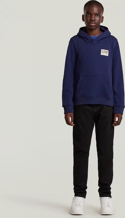 G-Star Raw hoodie SS23205 hdd sweater blauw Jongens Katoen Capuchon Effen 140 - Foto 5