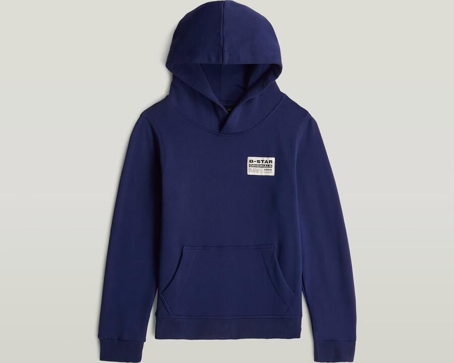 G-Star Raw hoodie SS23205 hdd sweater blauw Jongens Katoen Capuchon Effen 140 - Foto 2