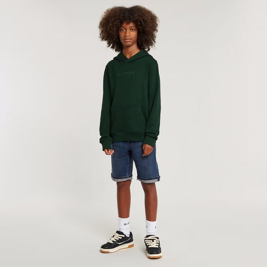 G-Star Raw hoodie groen Trui Jongens Katoen Capuchon Effen 140 - Foto 2