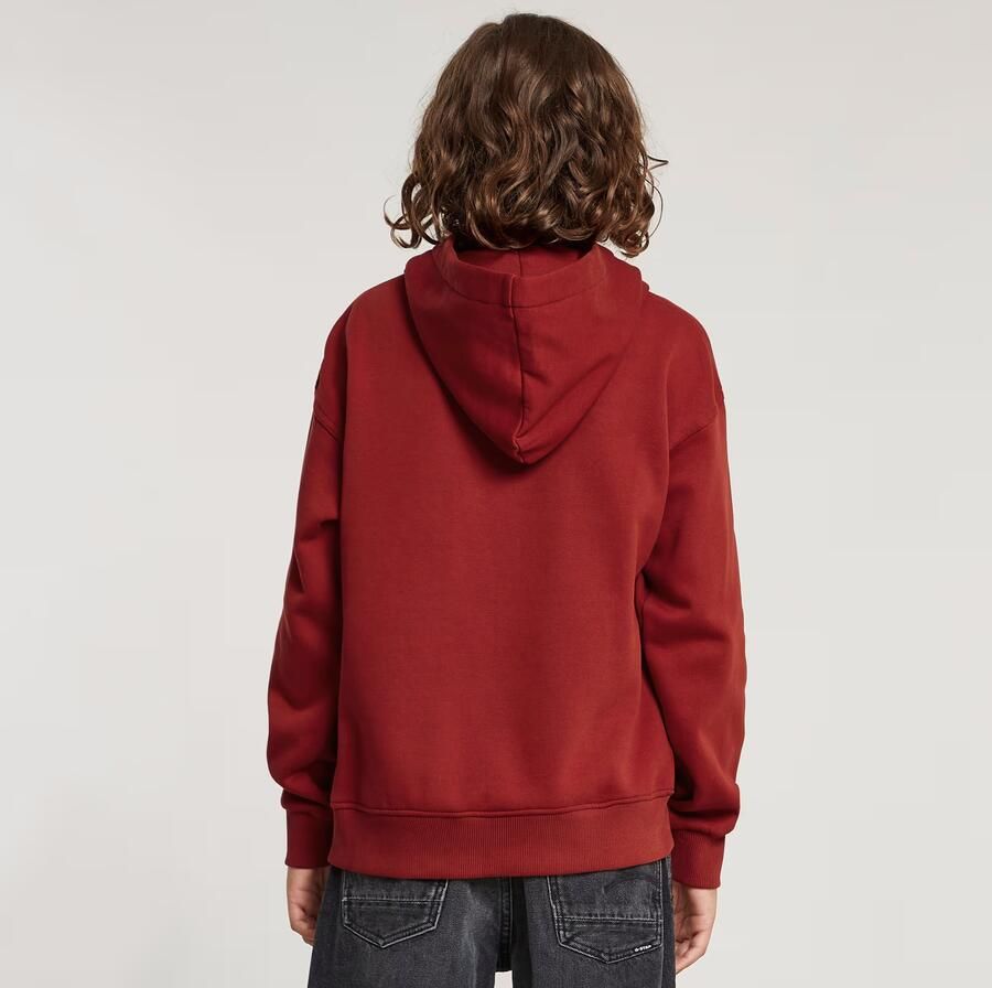 G-Star RAW Jongens Hoodie Loose Brushed Rood jongens - Foto 3
