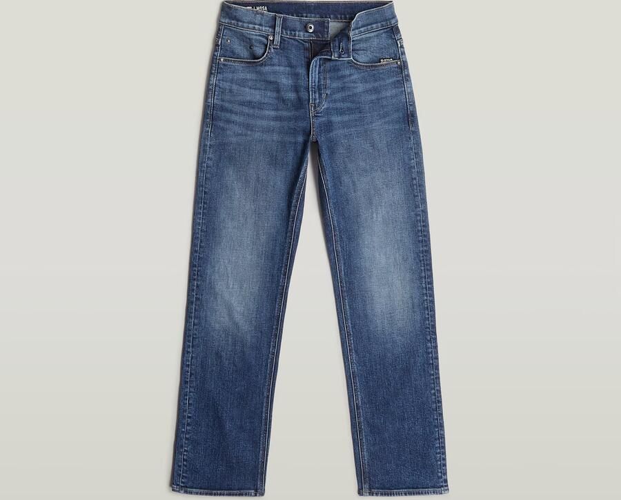 G-Star Raw Mosa Straight premium slim fit jeans faded cascade Blauw Jongens Stretchdenim 140 - Foto 6