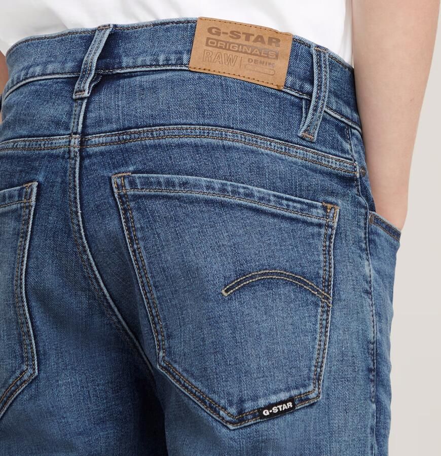 G-Star Raw Mosa Straight premium slim fit jeans faded cascade Blauw Jongens Stretchdenim 140 - Foto 5