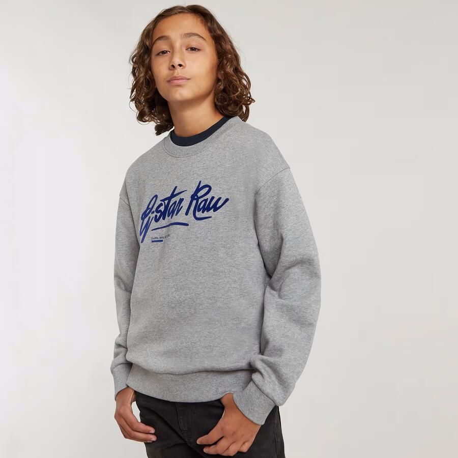 G-Star RAW Jongens Sweater Loose Brushed Meerkleurig jongens - Foto 2