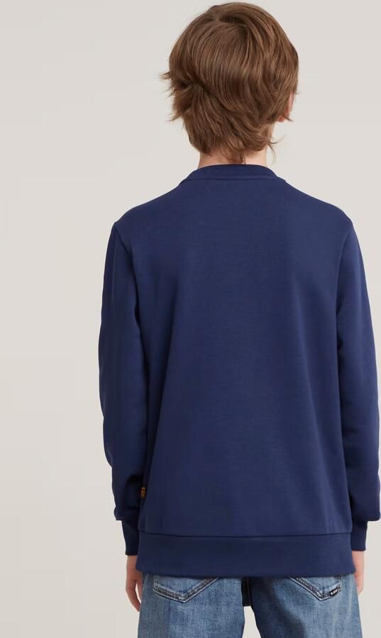 G-Star RAW Jongens Sweater Unbrushed Donkerblauw jongens - Foto 7