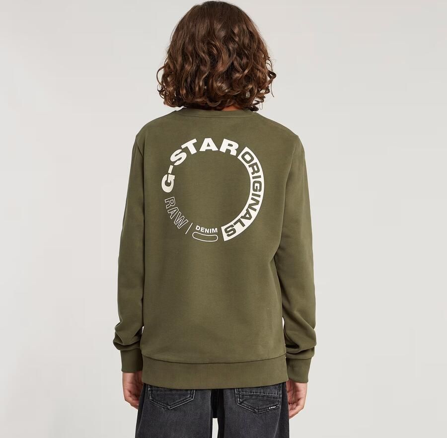 G-Star Raw sweater groen Trui Backprint 116 | Trui van - Foto 5