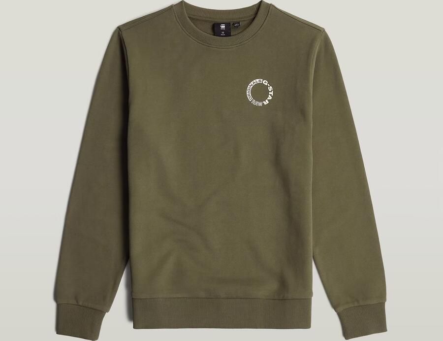 G-Star Raw sweater groen Trui Backprint 116 | Trui van - Foto 7