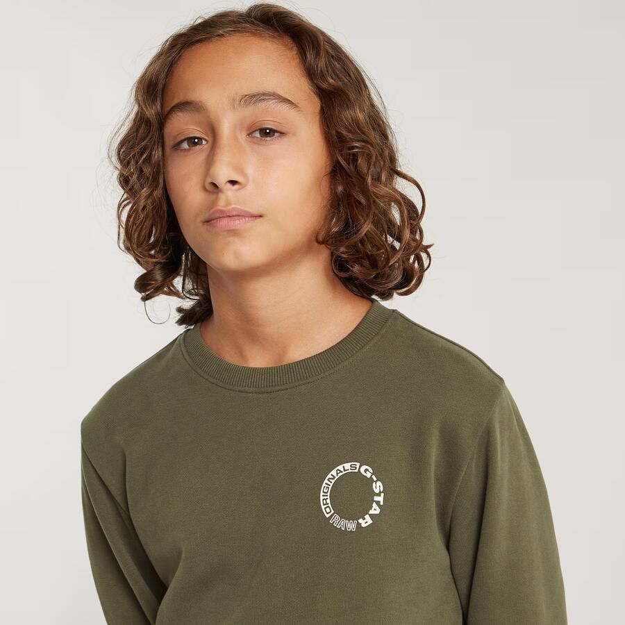 G-Star Raw sweater groen Trui Backprint 116 | Trui van - Foto 2