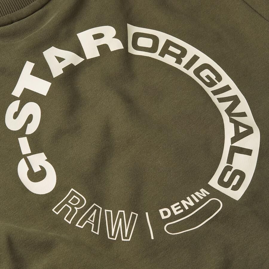 G-Star Raw sweater groen Trui Backprint 116 | Trui van - Foto 4