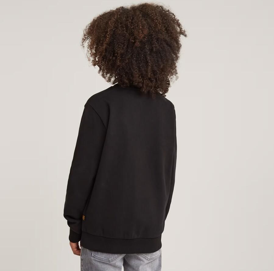 G-Star Raw sweater zwart Trui Backprint 152 | Trui van - Foto 4