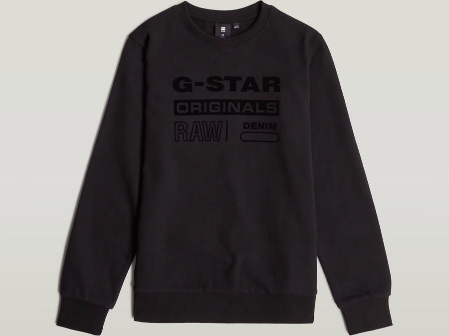 G-Star Raw sweater zwart Trui Backprint 152 | Trui van - Foto 6
