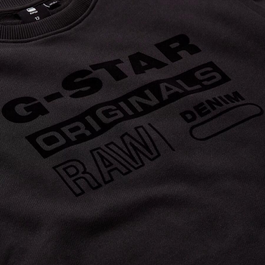G-Star Raw sweater zwart Trui Backprint 152 | Trui van - Foto 3