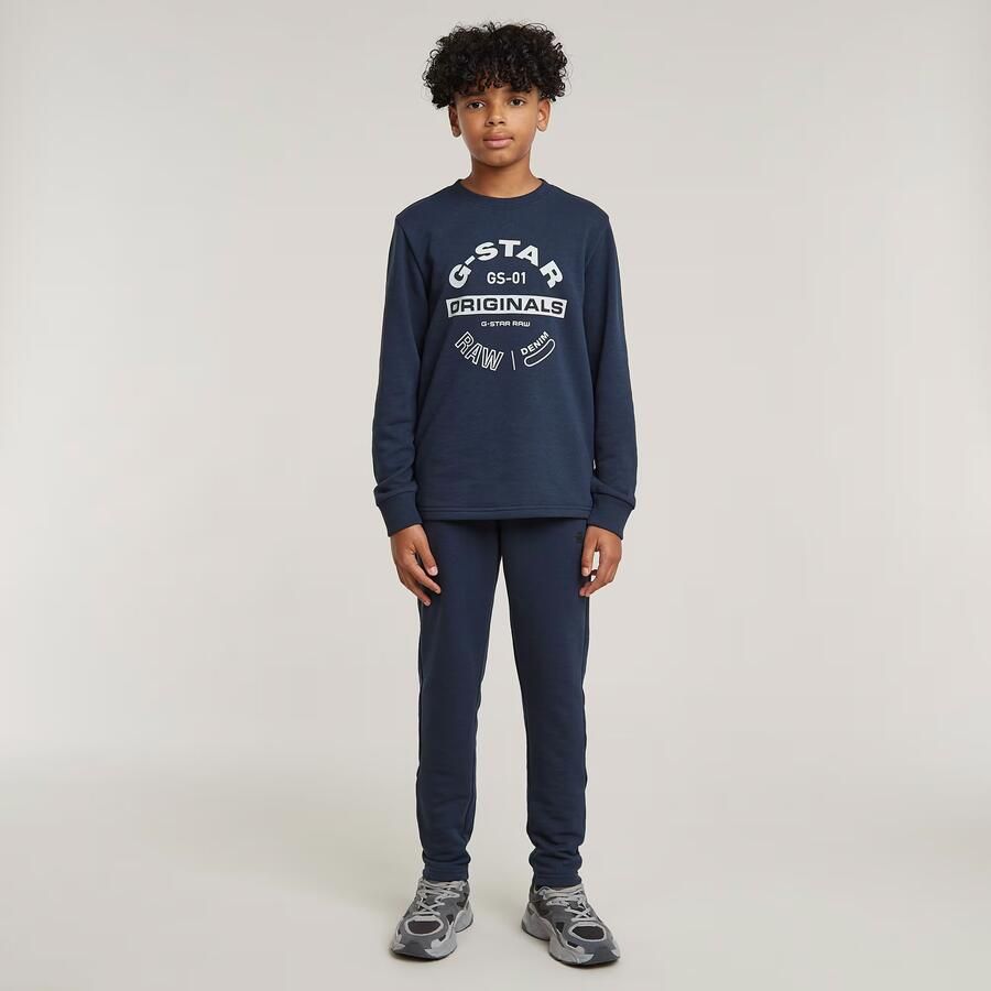 G-Star RAW Jongens Sweatpant Slim Unbrushed Donkerblauw jongens - Foto 2