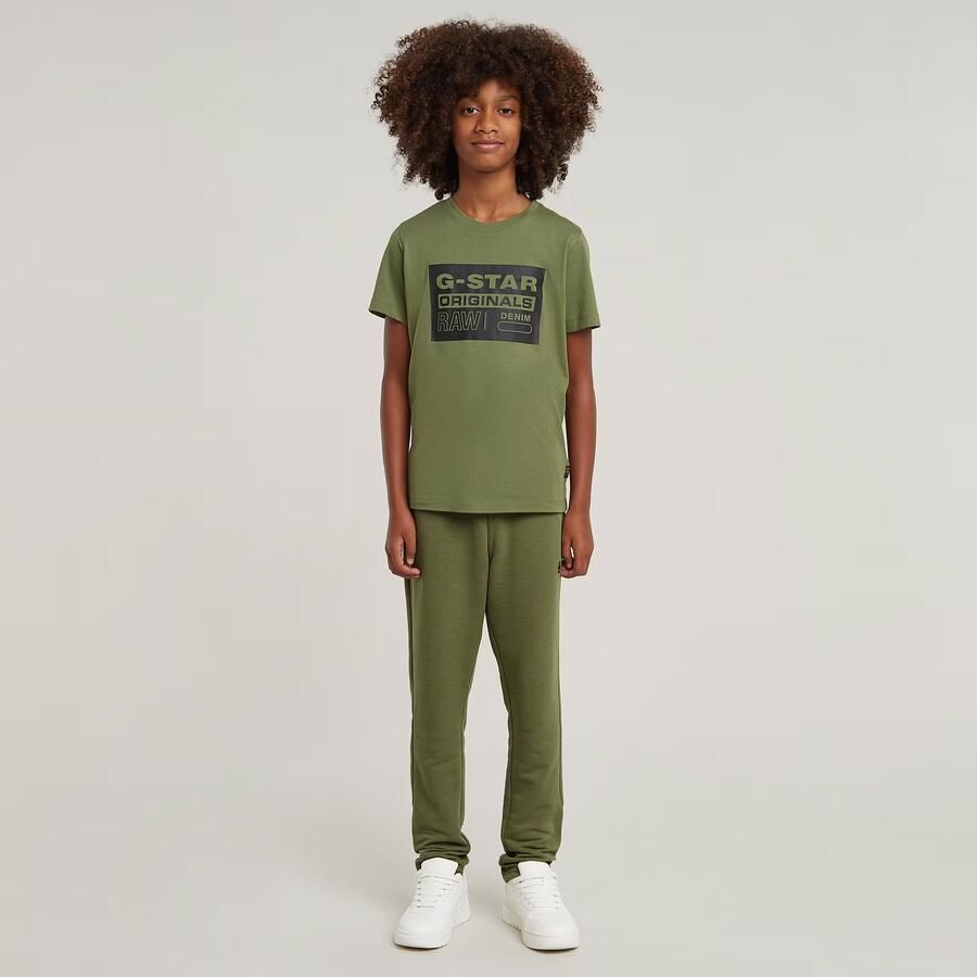G-Star RAW Jongens Sweatpant Slim Unbrushed Groen jongens - Foto 3
