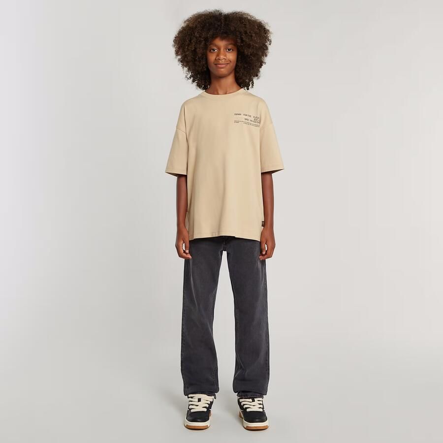 G-Star RAW Jongens T-Shirt Boxy Beige jongens