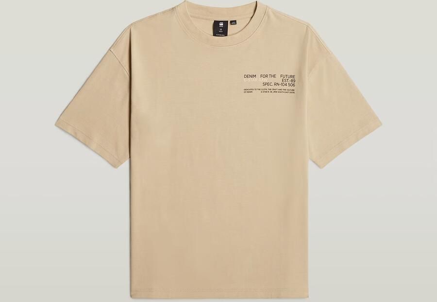 G-Star RAW Jongens T-Shirt Boxy Beige jongens - Foto 6