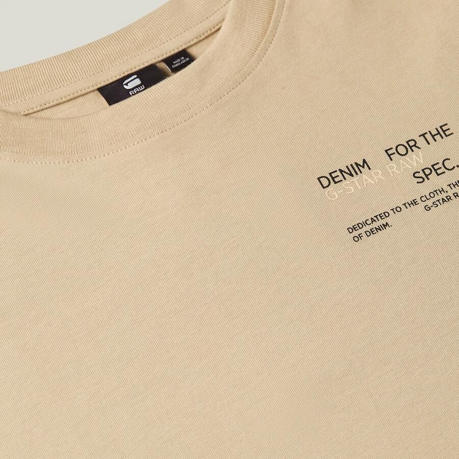 G-Star RAW Jongens T-Shirt Boxy Beige jongens - Foto 4