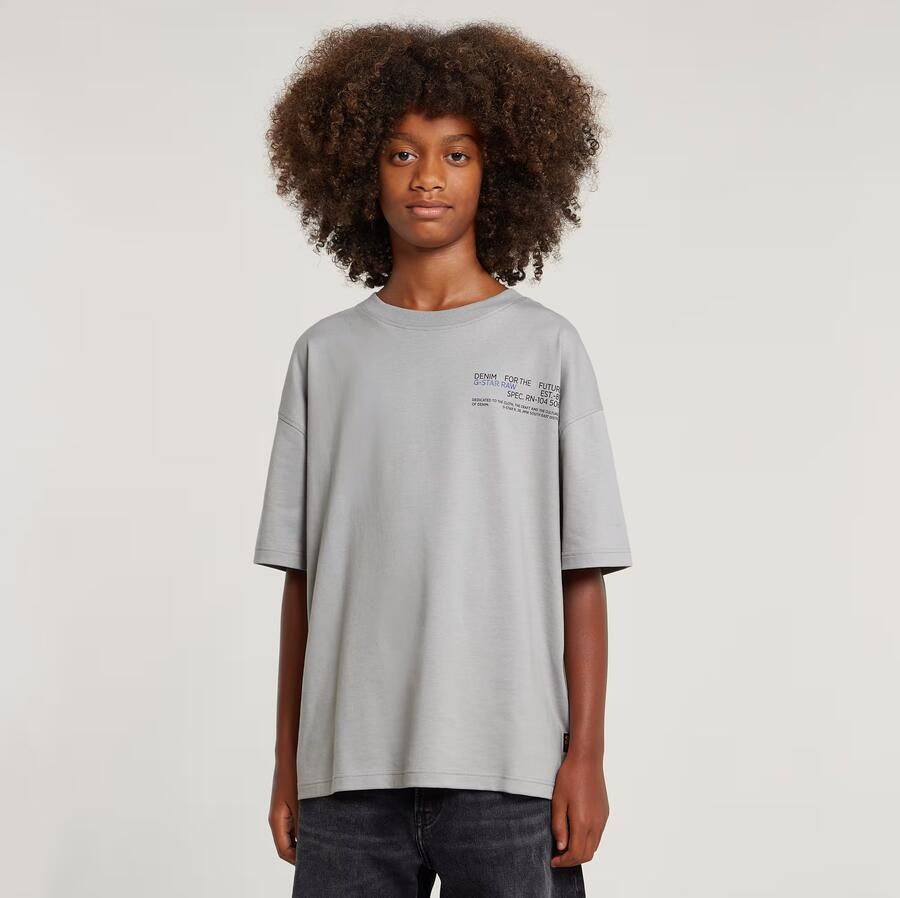 G-Star RAW Jongens T-Shirt Boxy Grijs jongens - Foto 7