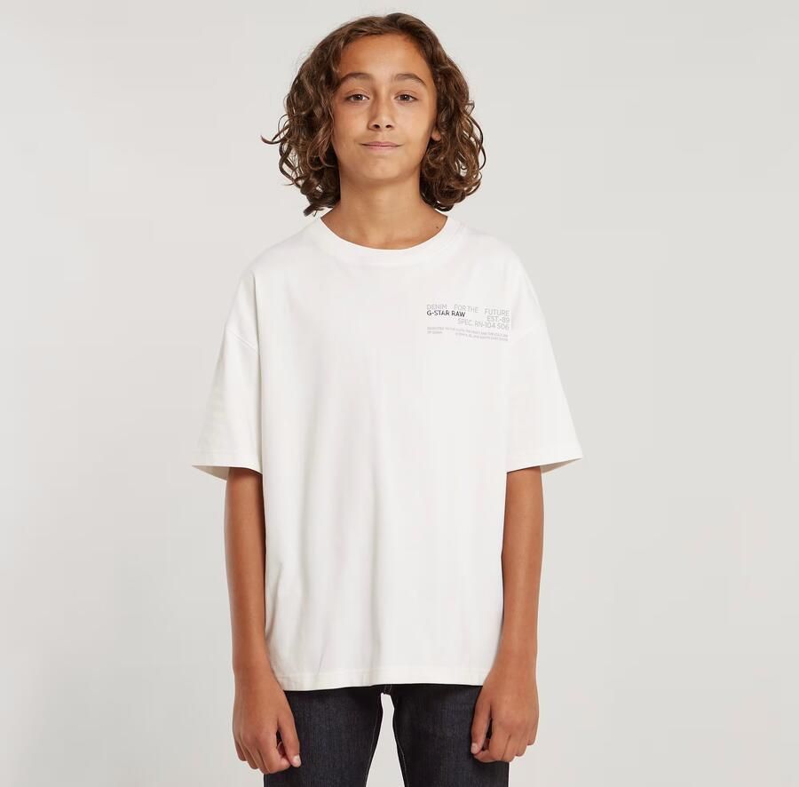 G-Star RAW Jongens T-Shirt Boxy Wit jongens - Foto 7