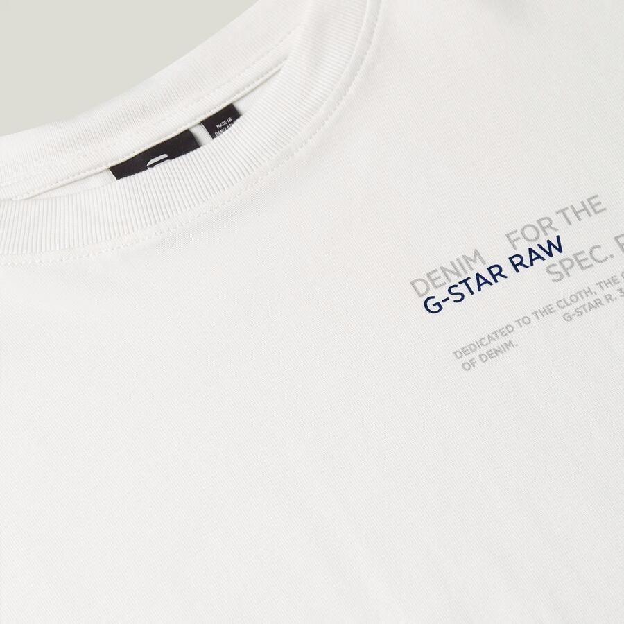 G-Star RAW Jongens T-Shirt Boxy Wit jongens - Foto 4