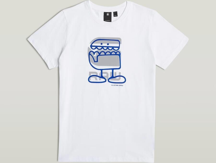 G-Star RAW Jongens T-Shirt Comic Wit jongens - Foto 6