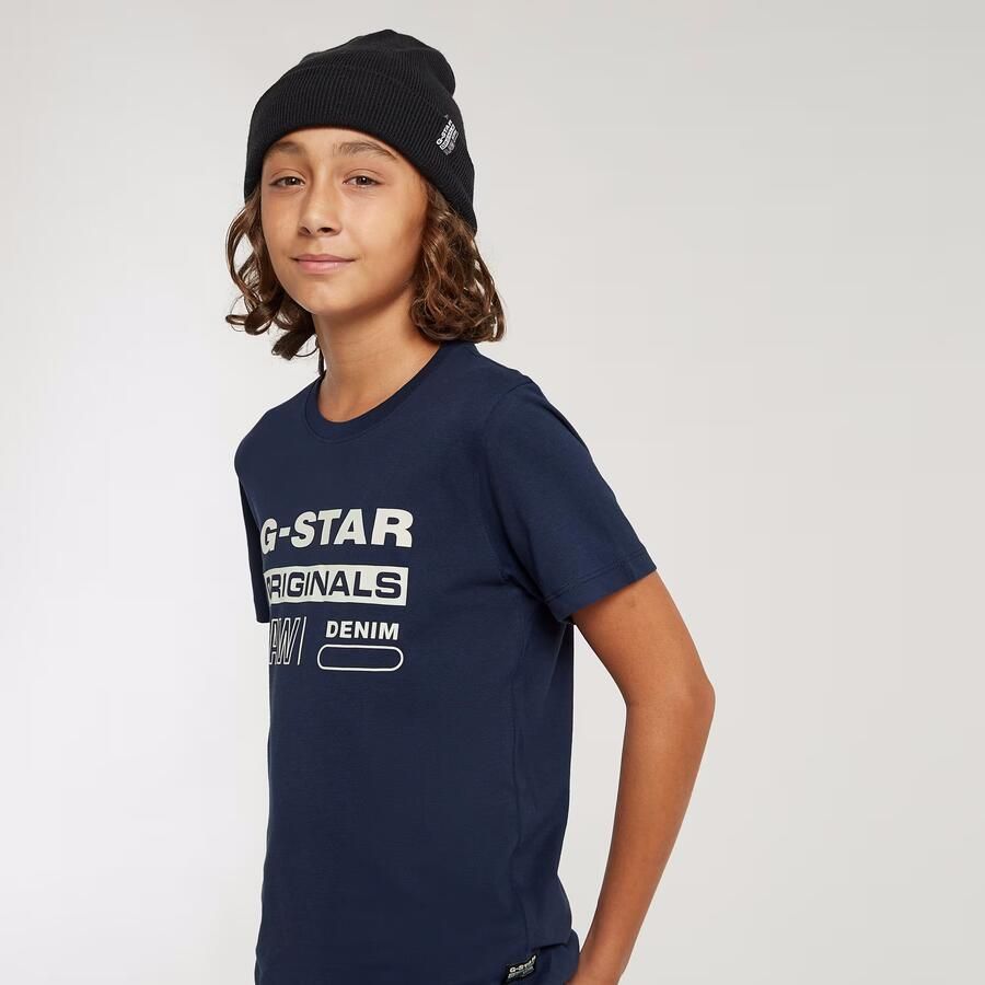 G-Star RAW Jongens T-Shirt G-Star Originals Donkerblauw jongens