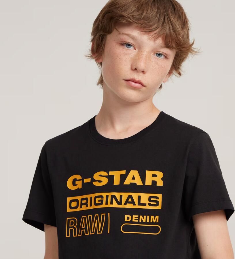 G-Star RAW Jongens T-Shirt G-Star Originals Zwart jongens - Foto 4