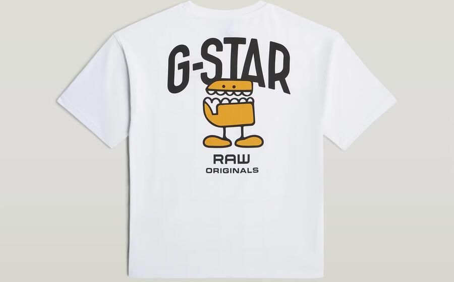 G-Star RAW Jongens T-Shirt Loose Comic Wit jongens - Foto 6