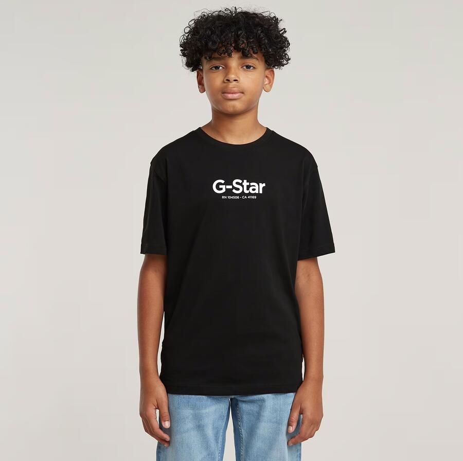 G-Star RAW Jongens T-Shirt Loose Logo Zwart jongens - Foto 4