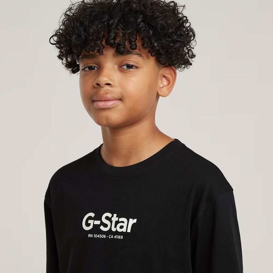 G-Star RAW Jongens T-Shirt Loose Logo Zwart jongens - Foto 3