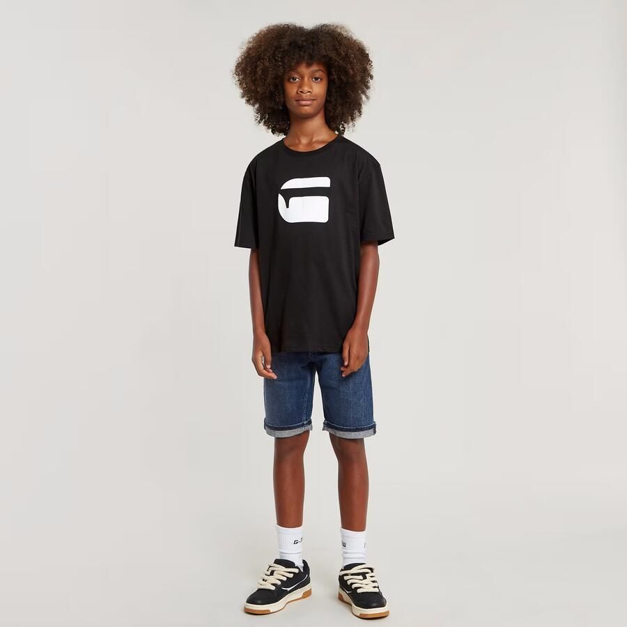 G-Star RAW Jongens T-Shirt Loose Zwart jongens
