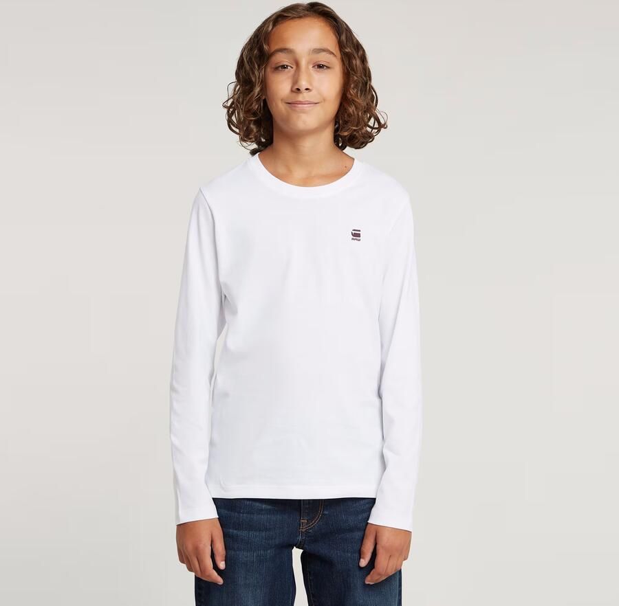 G-Star Raw longsleeve t-shirt l\s regular 2PK 6484dk black Zwart Jongens Katoen Ronde hals 140 - Foto 6