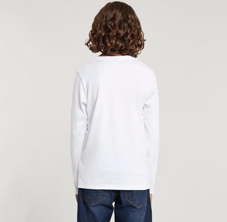 G-Star Raw longsleeve t-shirt l\s regular 2PK 6484dk black Zwart Jongens Katoen Ronde hals 140 - Foto 3