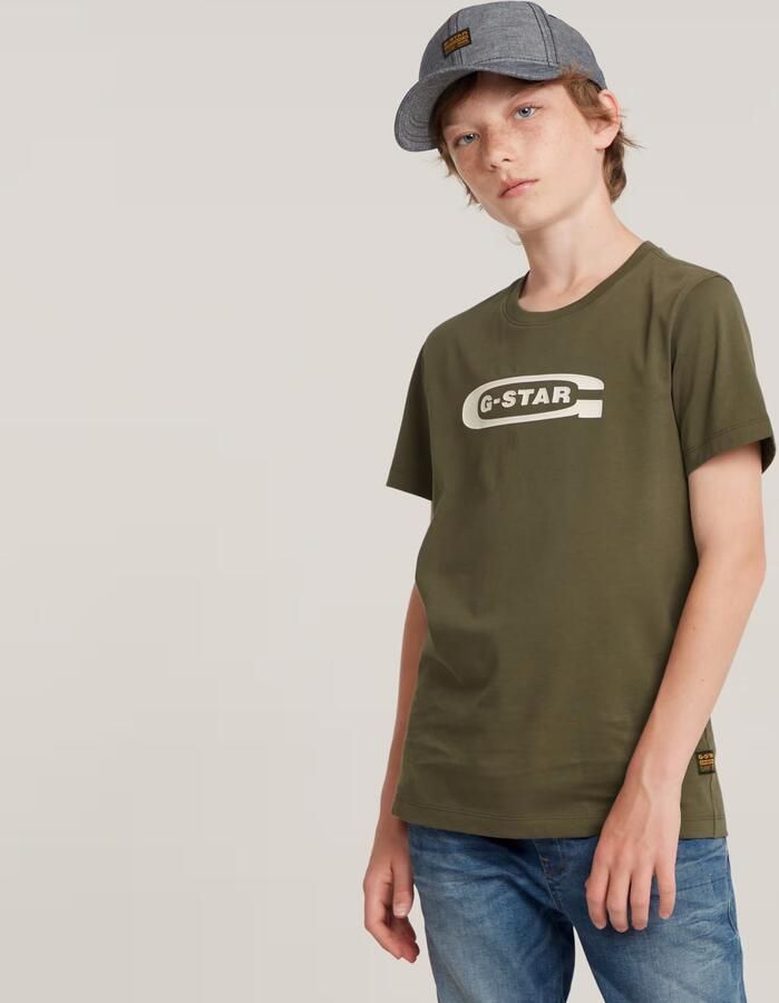 G-Star RAW Jongens T-Shirt Regular Groen jongens - Foto 7