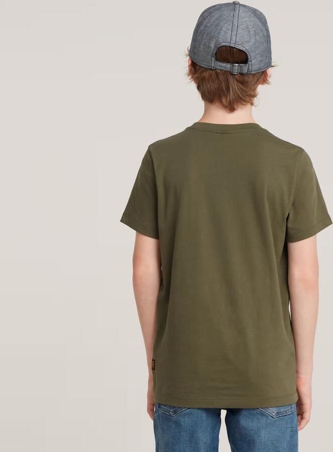 G-Star RAW Jongens T-Shirt Regular Groen jongens - Foto 6