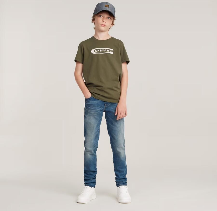 G-Star RAW Jongens T-Shirt Regular Groen jongens - Foto 4