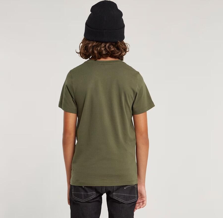 G-Star RAW Jongens T-Shirt Regular Groen jongens - Foto 5