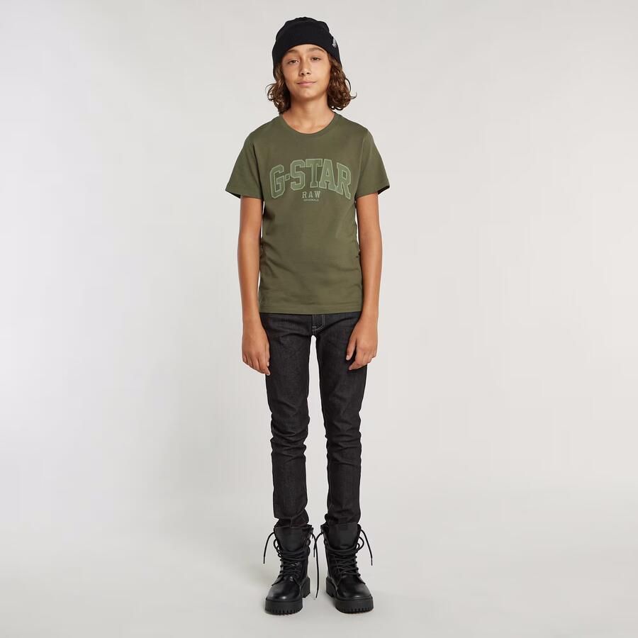 G-Star RAW Jongens T-Shirt Regular Groen jongens