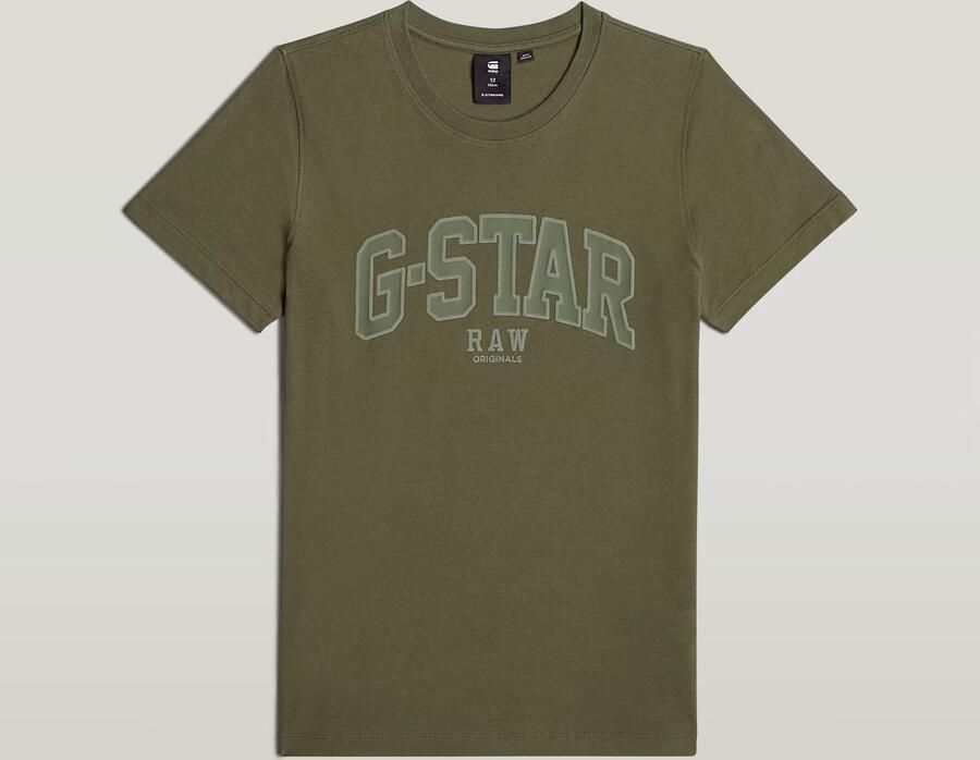 G-Star RAW Jongens T-Shirt Regular Groen jongens - Foto 6