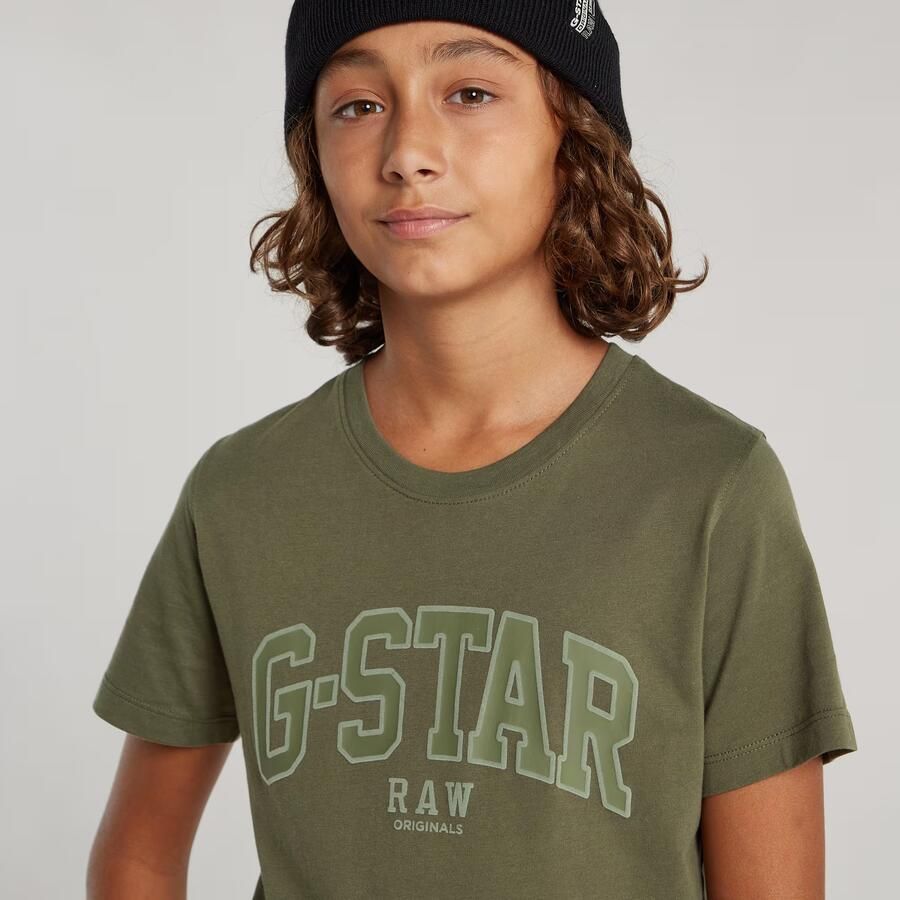 G-Star RAW Jongens T-Shirt Regular Groen jongens - Foto 2