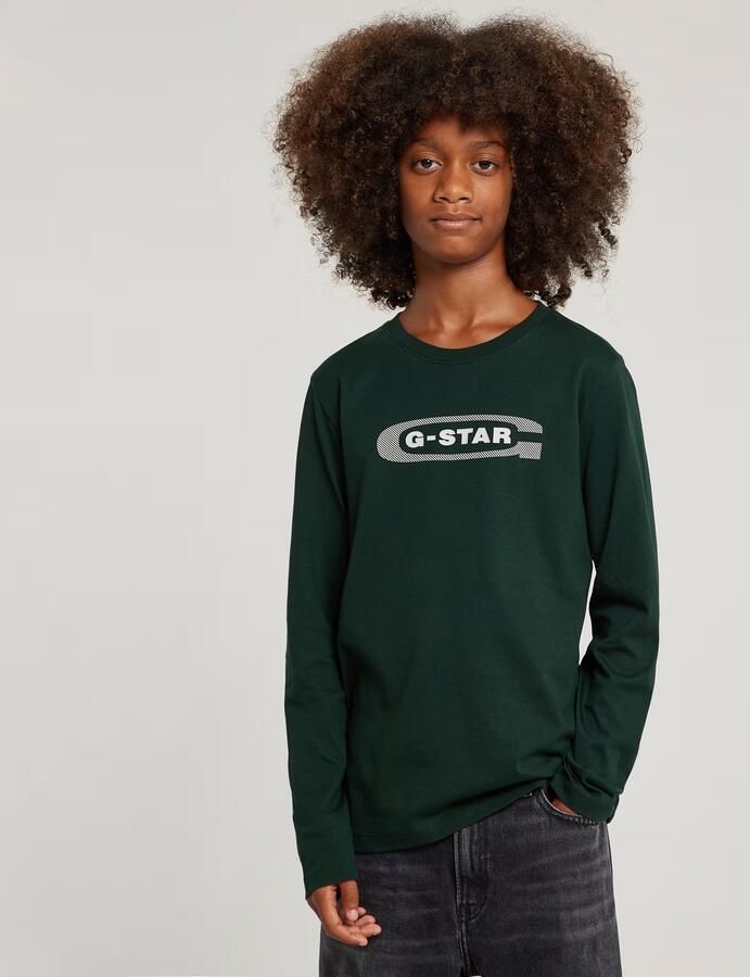 G-Star RAW Jongens T-Shirt Regular Groen jongens - Foto 6