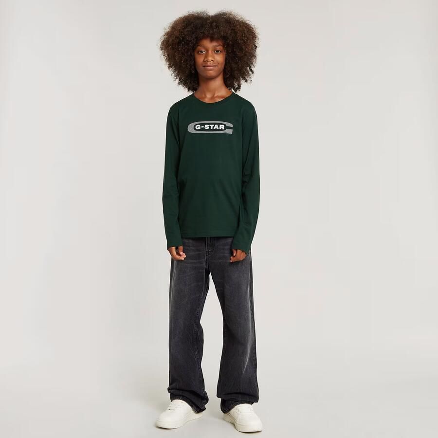 G-Star RAW Jongens T-Shirt Regular Groen jongens