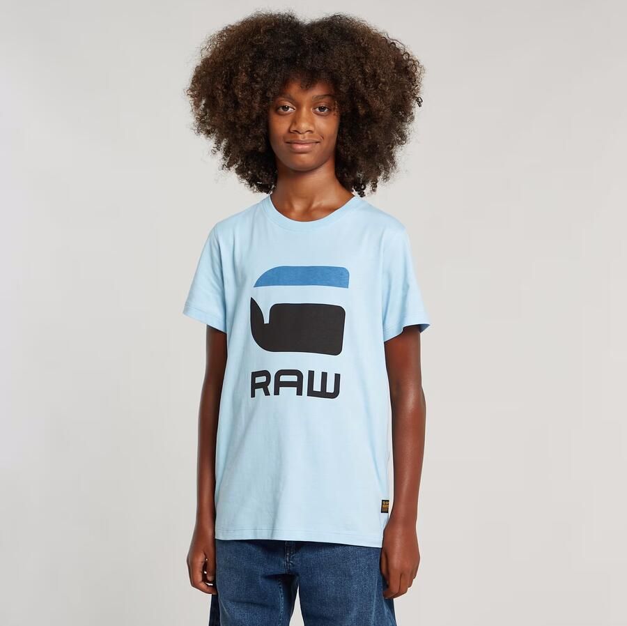 G-Star RAW Jongens T-Shirt Regular Lichtblauw jongens - Foto 8