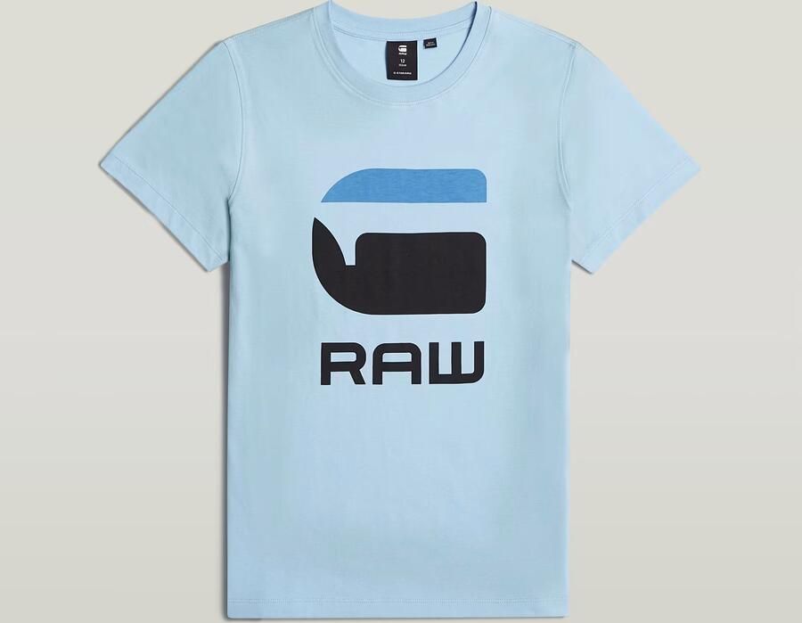 G-Star RAW Jongens T-Shirt Regular Lichtblauw jongens - Foto 6