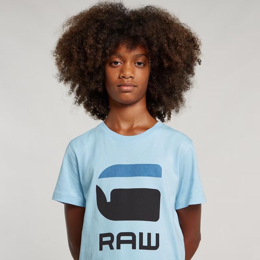 G-Star RAW Jongens T-Shirt Regular Lichtblauw jongens - Foto 2