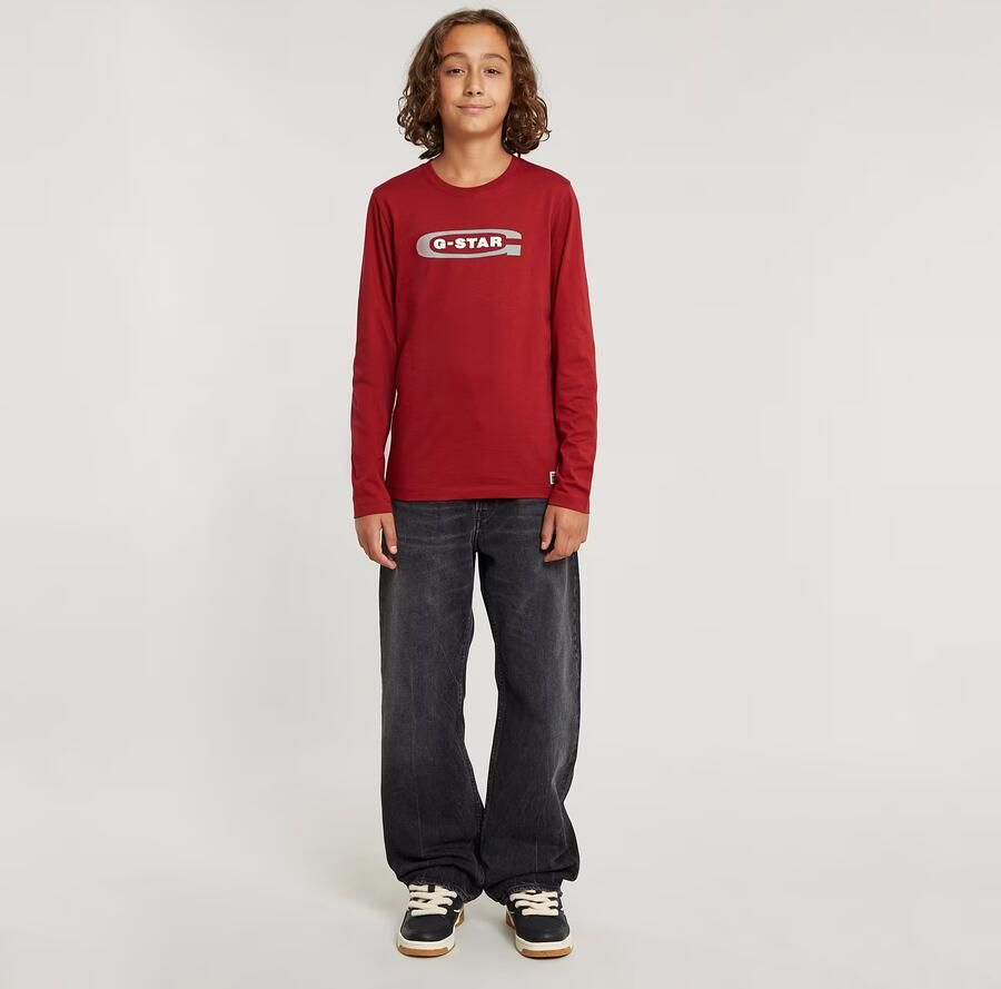 G-Star RAW Jongens T-Shirt Regular Rood jongens - Foto 5