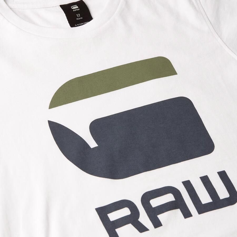 G-Star RAW Jongens T-Shirt Regular Wit jongens - Foto 2