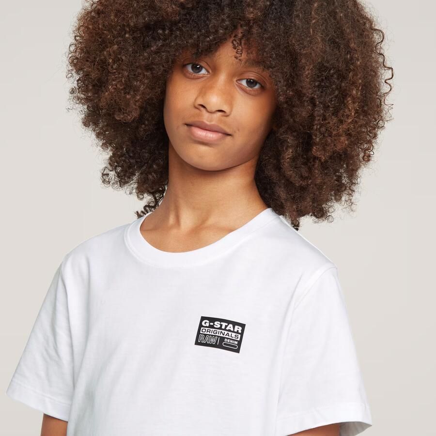 G-Star RAW Jongens T-Shirt Regular Wit jongens - Foto 2